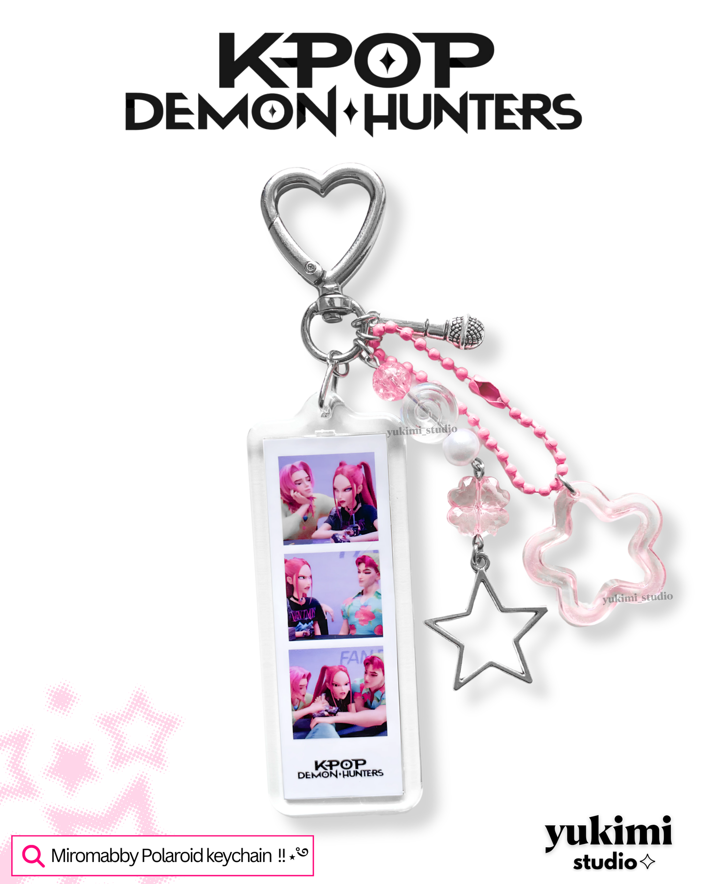 Kpop Demon Hunters photobooth Keychains