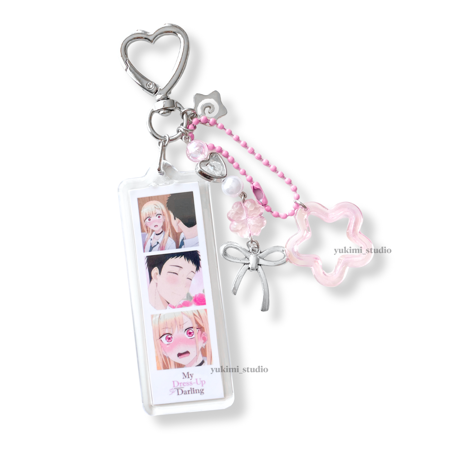 Anime photobooth keychains (bkdk, jinmao,my dress up darling…)