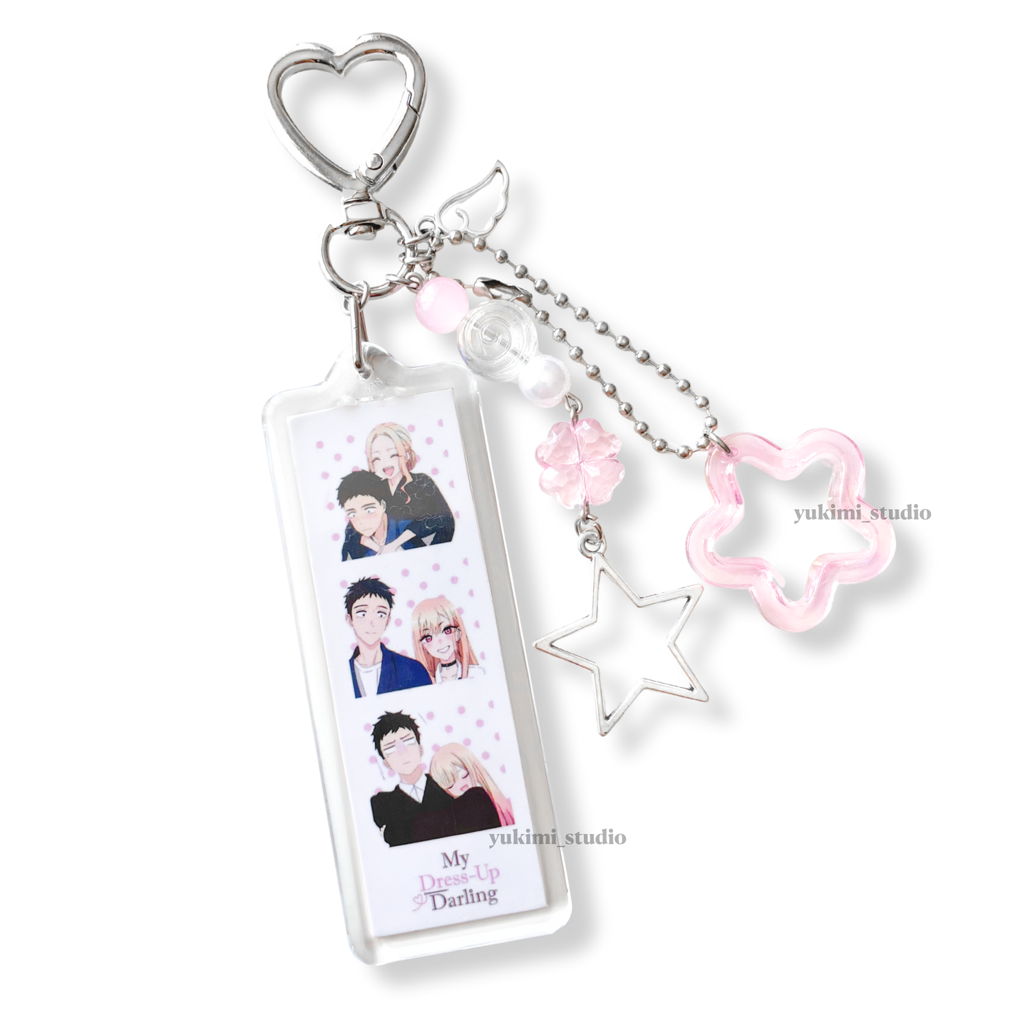 Anime photobooth keychains (bkdk, jinmao,my dress up darling…)