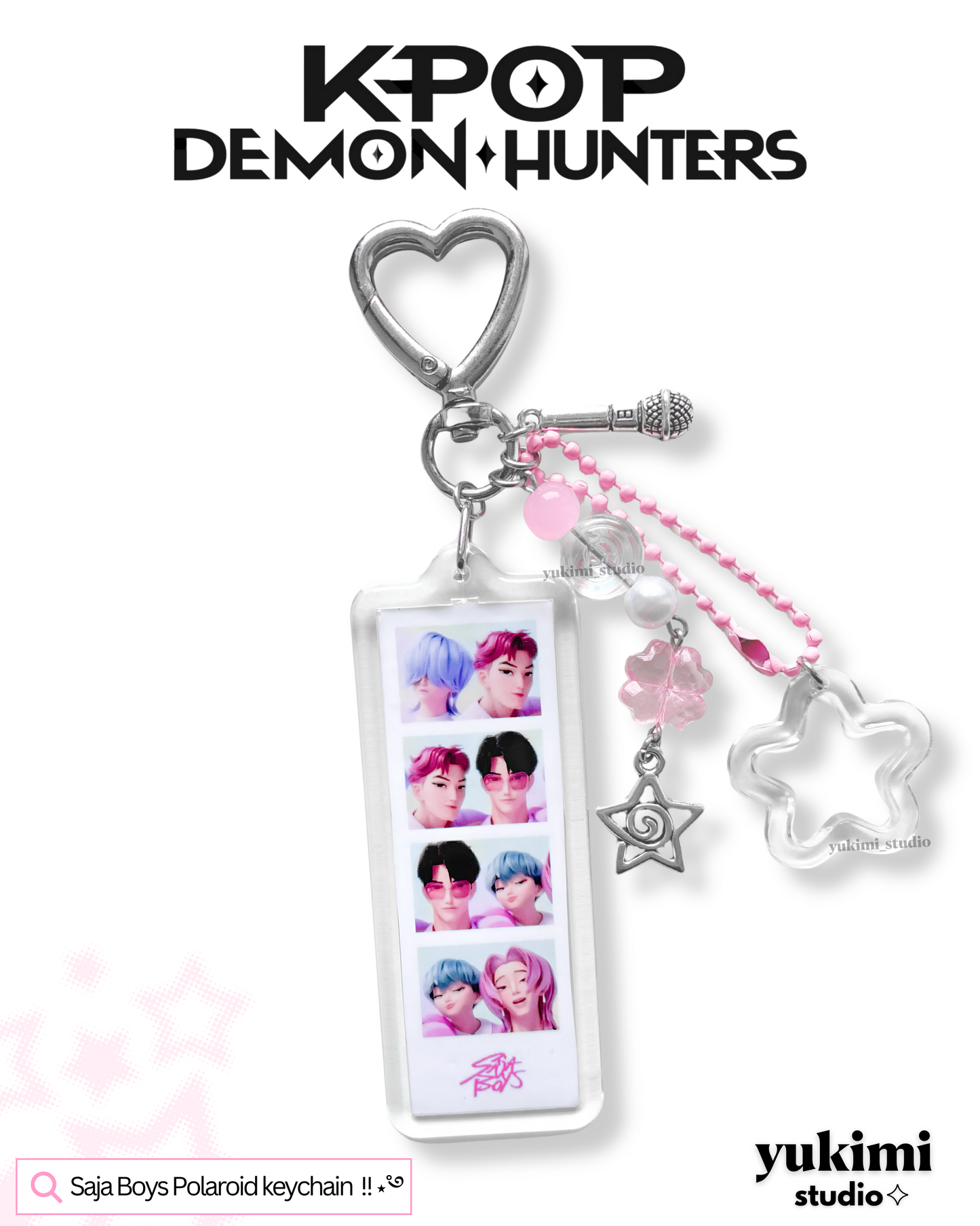 Kpop Demon Hunters photobooth Keychains