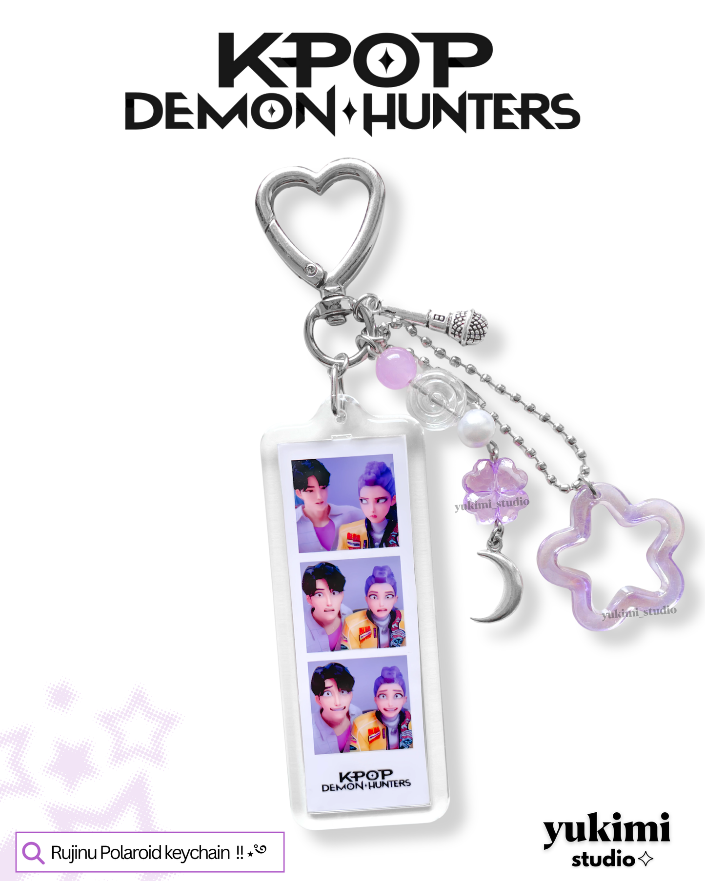 Kpop Demon Hunters photobooth Keychains