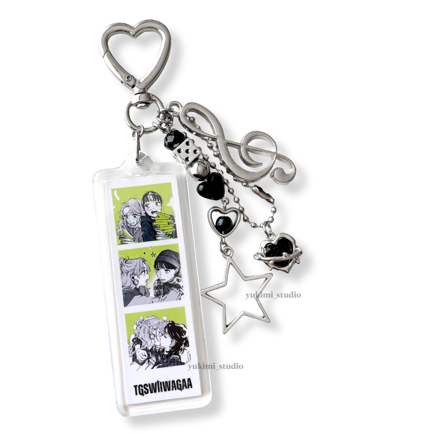 Anime photobooth keychains (bkdk, jinmao,my dress up darling…)