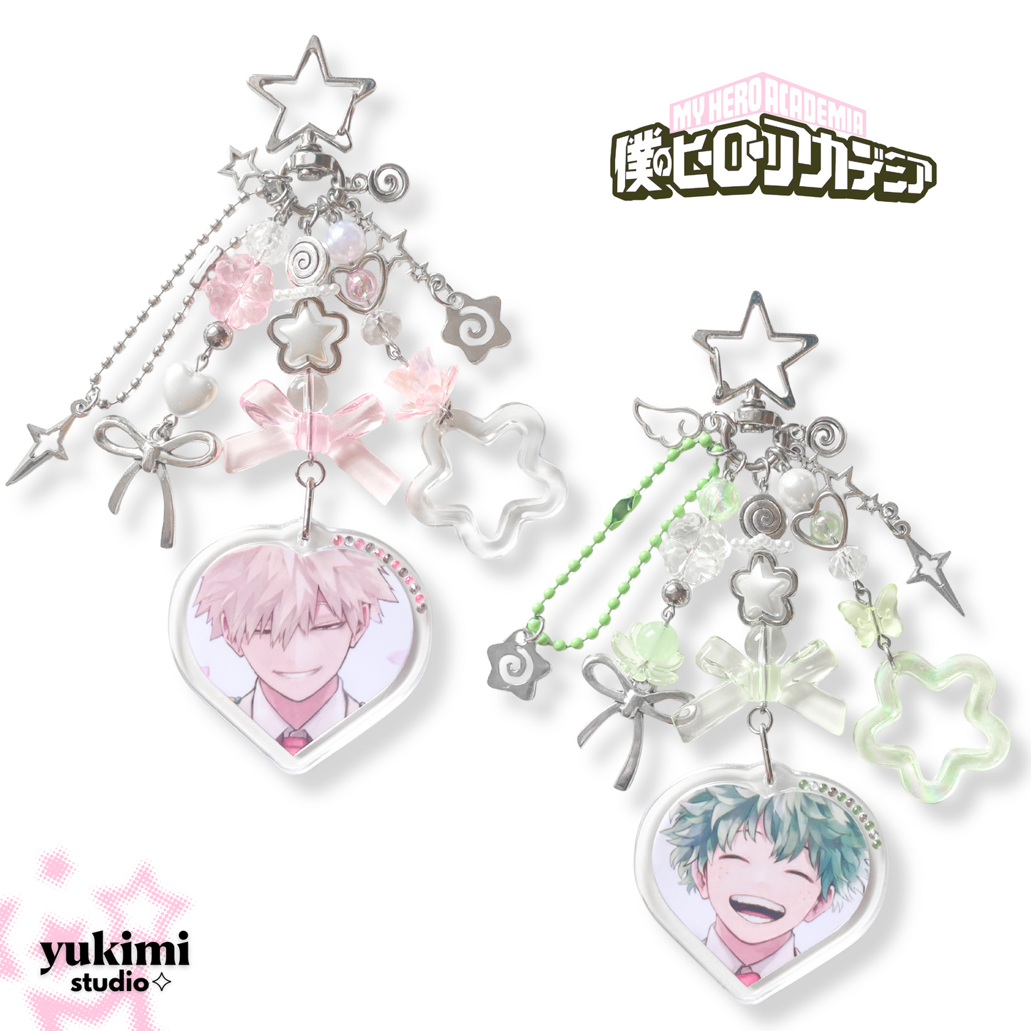 Bakugo x Izuku keychains