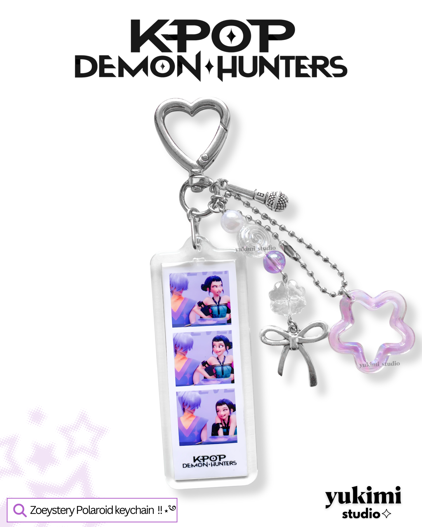 Kpop Demon Hunters photobooth Keychains
