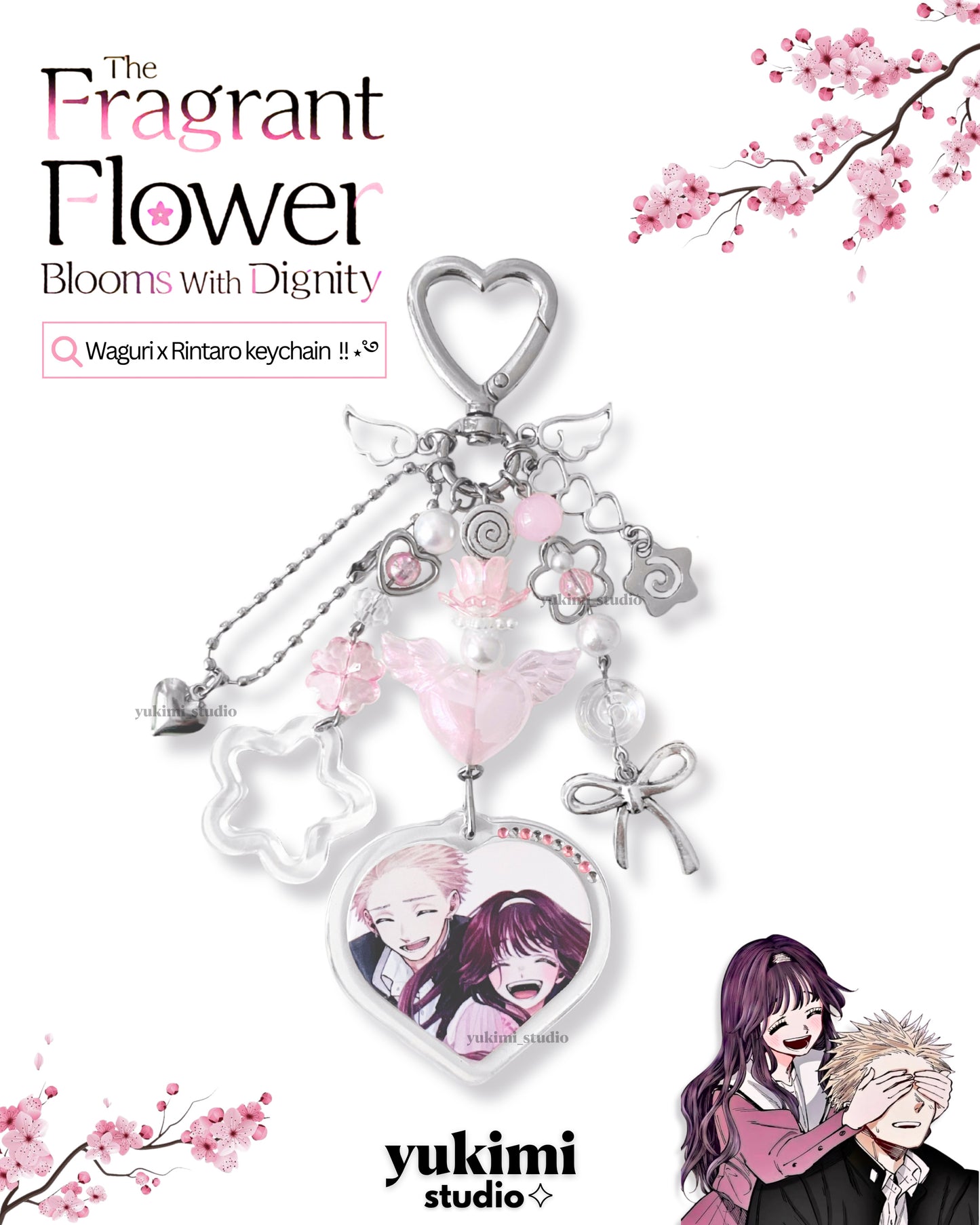 Kaoru Hana Wa Rin To Saku Keychains