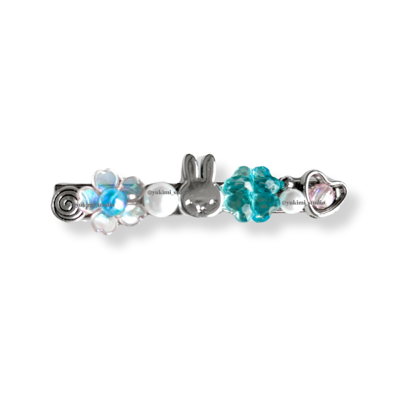 Miffy beaded hair clips