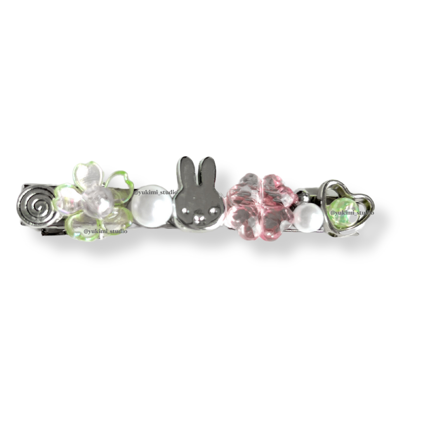 Miffy beaded hair clips