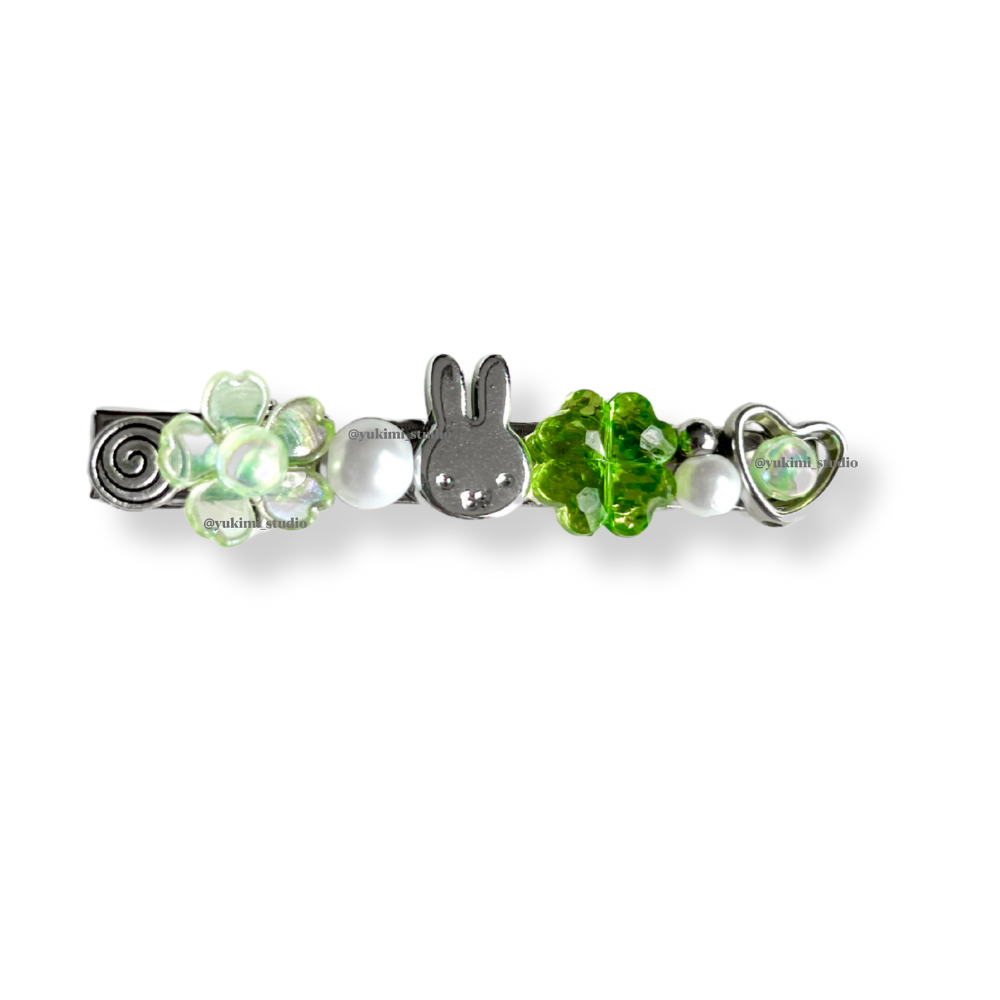 Miffy beaded hair clips