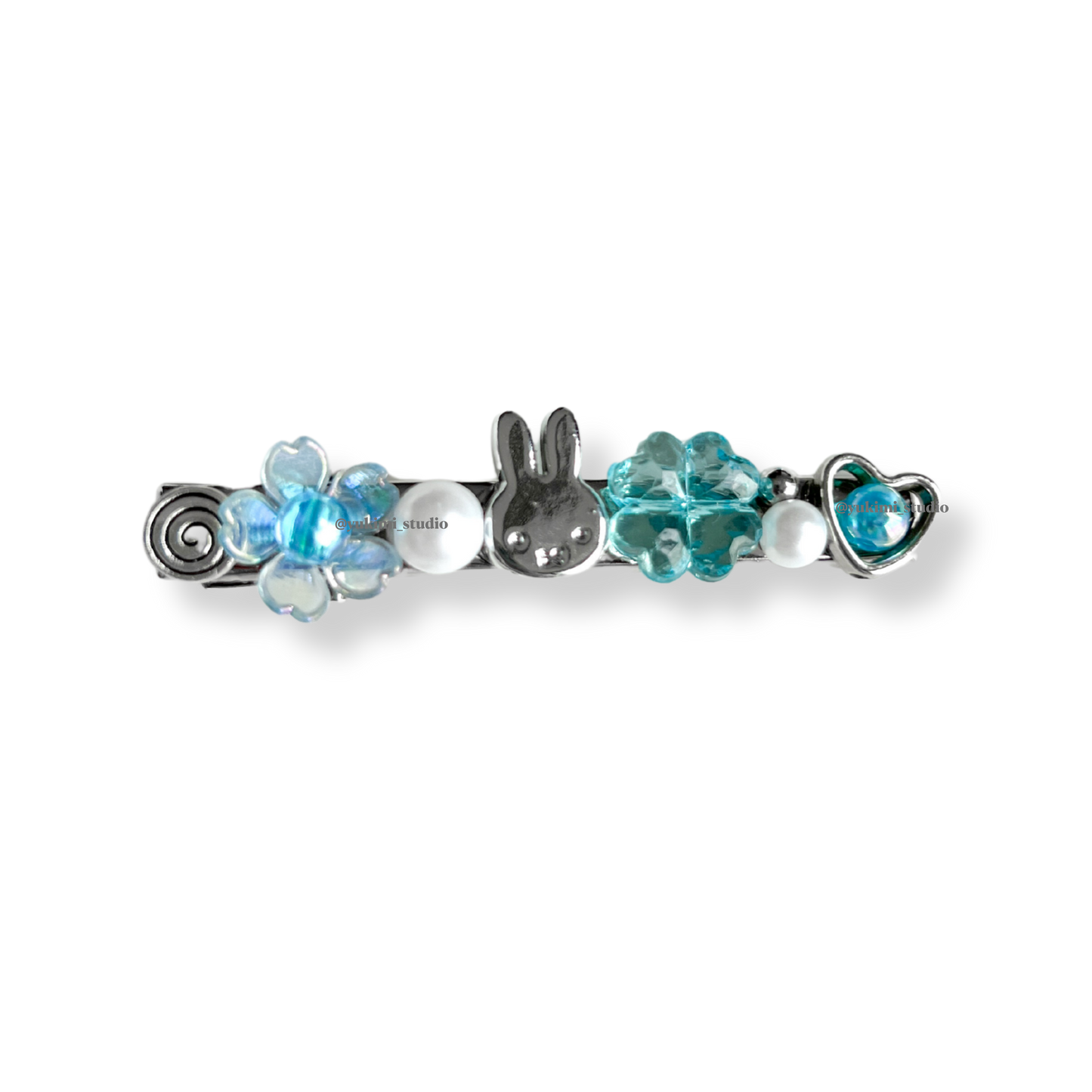 Miffy beaded hair clips