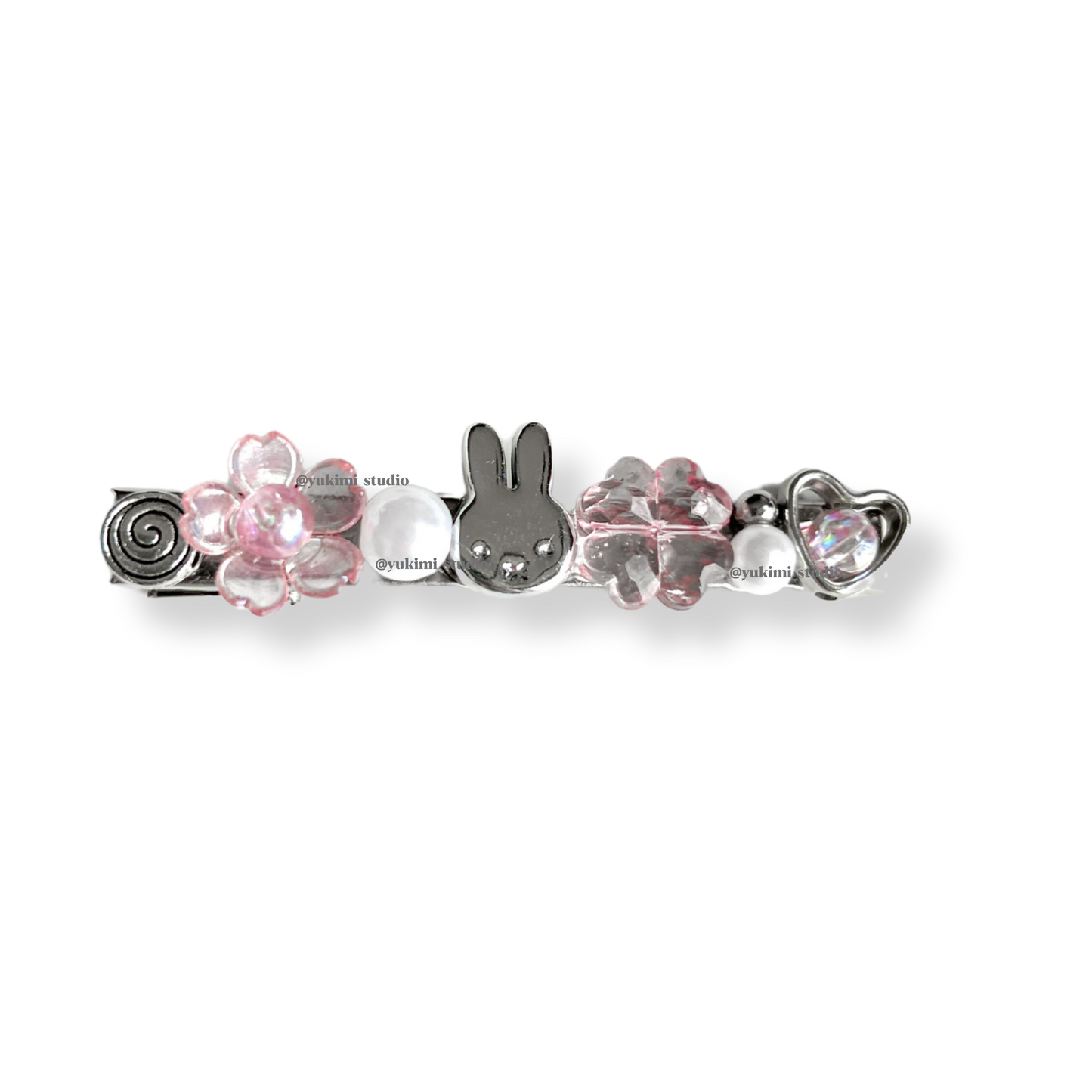 Miffy beaded hair clips