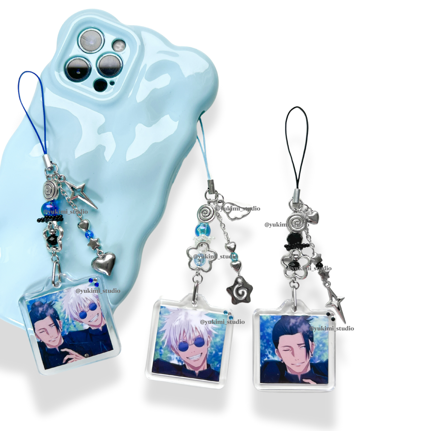 Satosugu matching phone charms