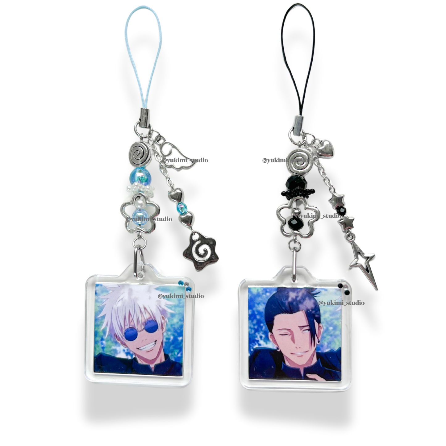 Satosugu matching phone charms