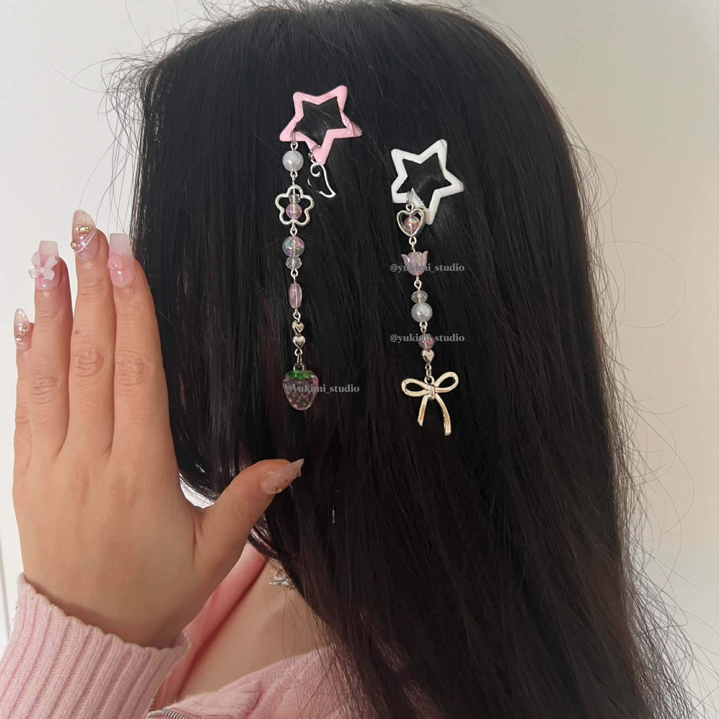 Nana & Hachi star hair clips