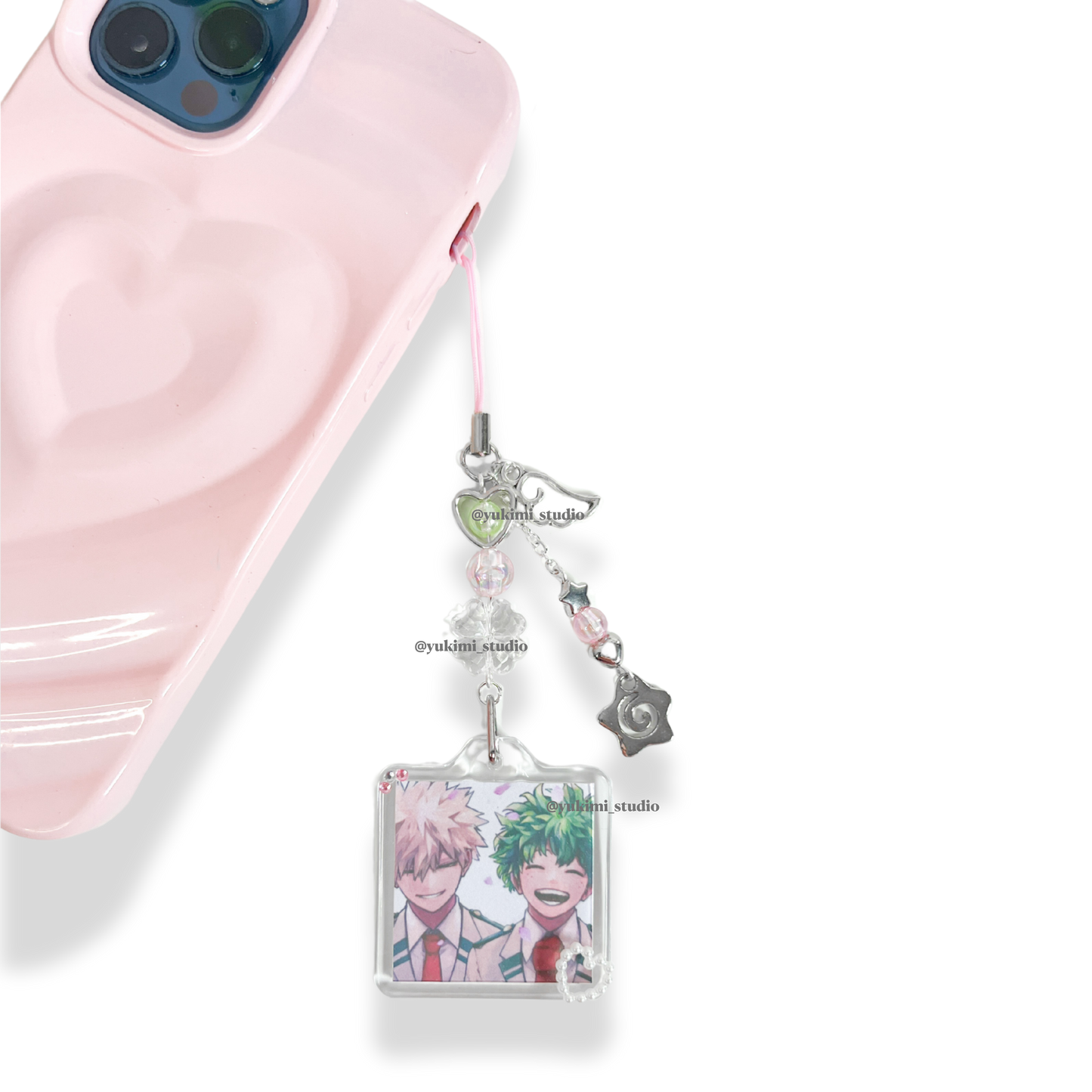 Bakudeku phone charms