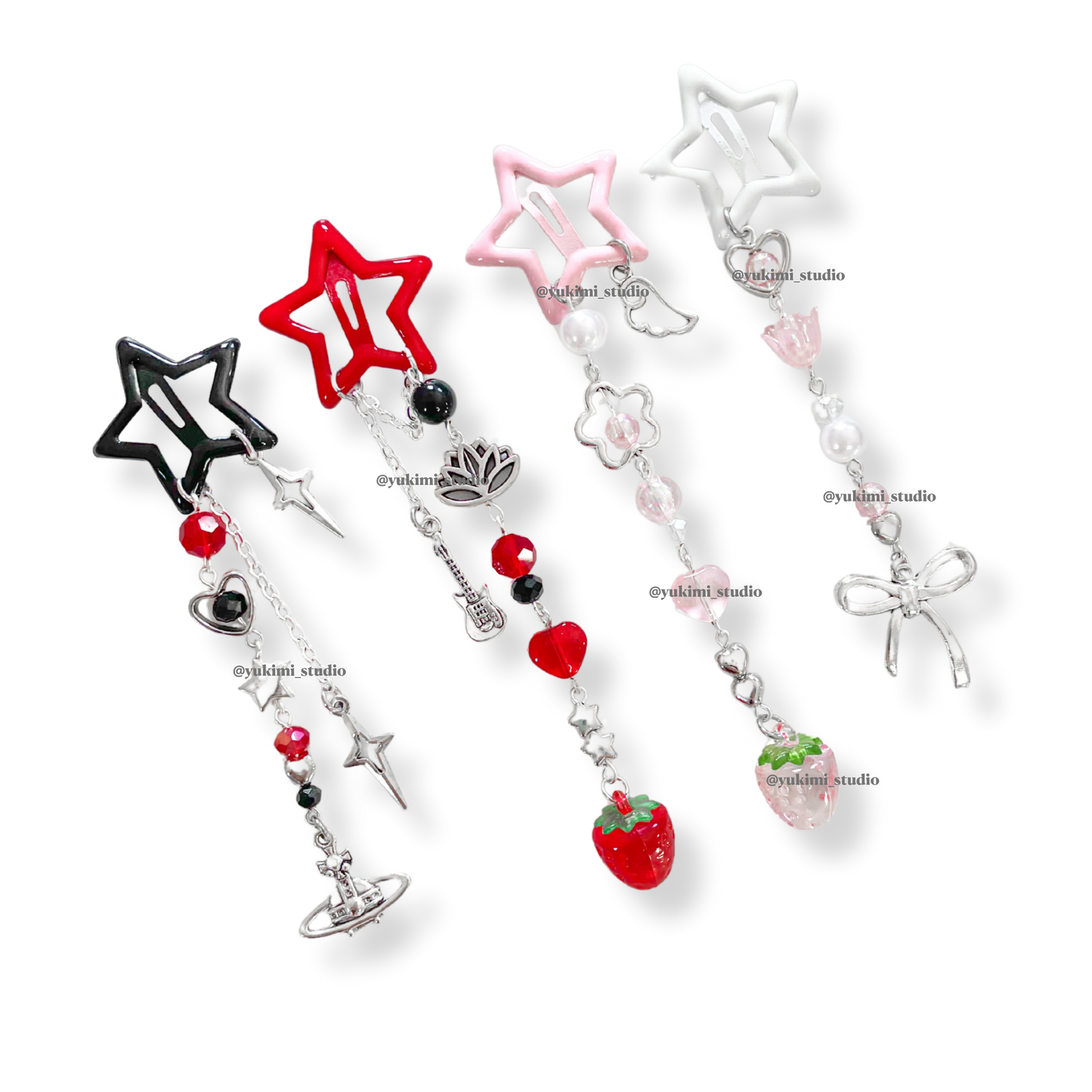 Nana & Hachi star hair clips