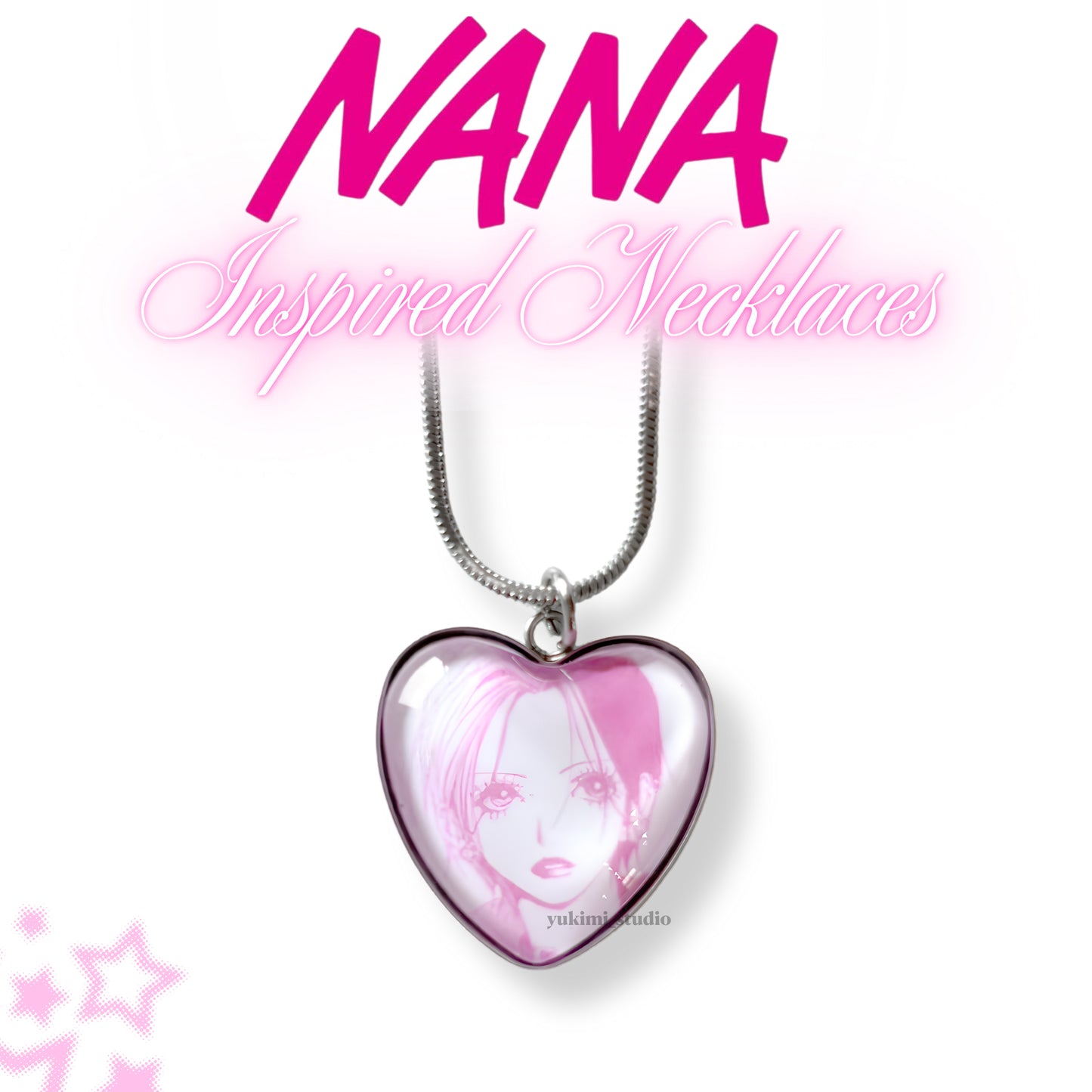 Nana & Hachi heart necklaces