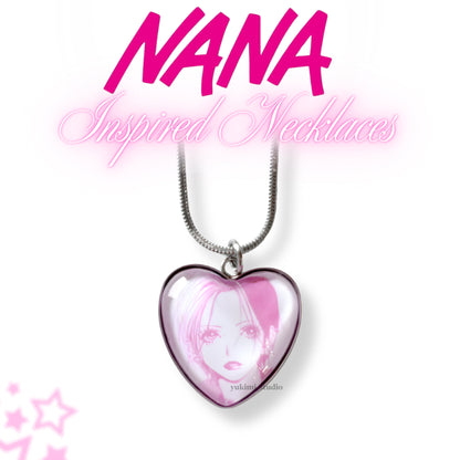 Nana & Hachi heart necklaces