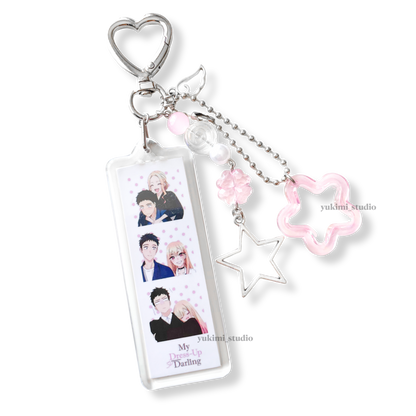 Anime photobooth keychains (bkdk, jinmao,my dress up darling…)