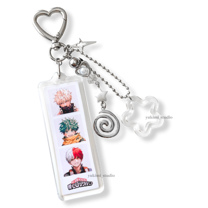 Anime photobooth keychains (bkdk, jinmao,my dress up darling…)