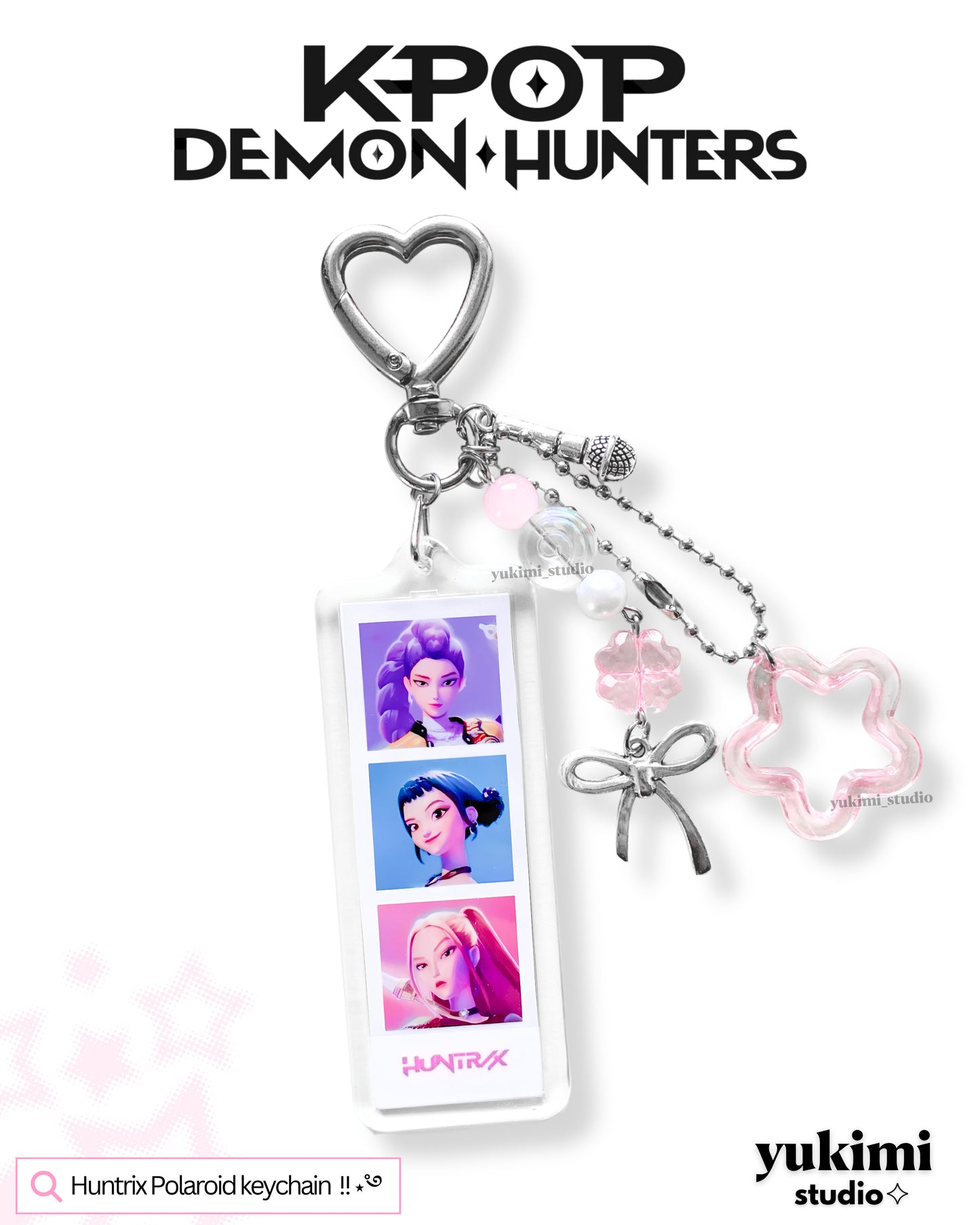 Kpop Demon Hunters photobooth Keychains