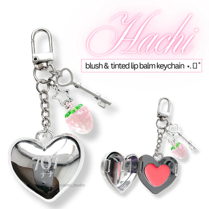 Nana-inspired Blush & Lip Balm Keychain
