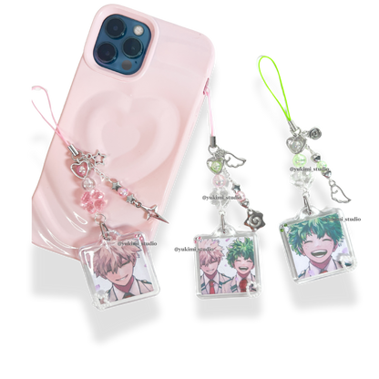 Bakudeku phone charms
