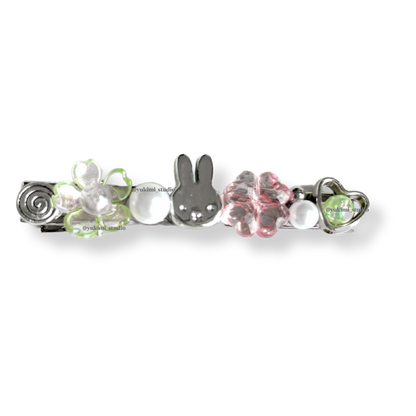Miffy beaded hair clips