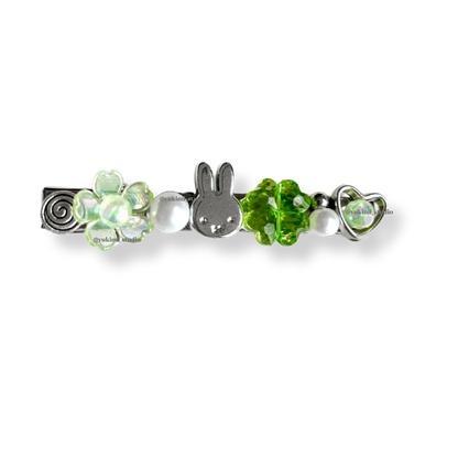 Miffy beaded hair clips