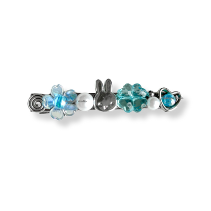 Miffy beaded hair clips