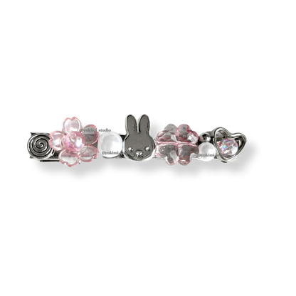 Miffy beaded hair clips