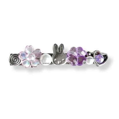 Miffy beaded hair clips