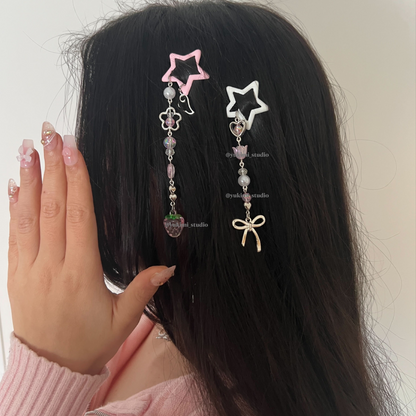 Nana & Hachi star hair clips