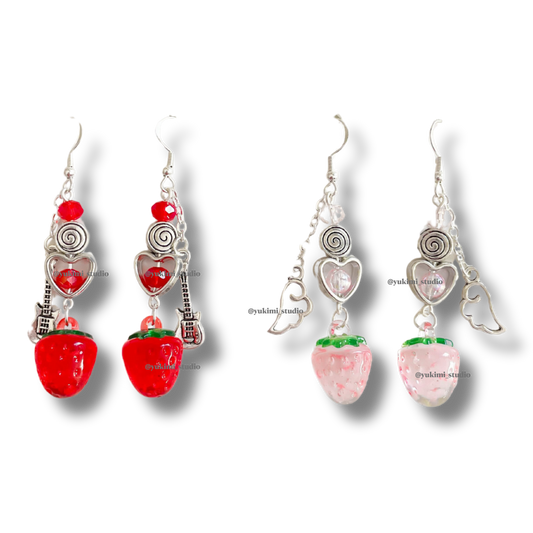 Nana strawberry earrings